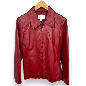 Worthington Vintage Red Leather Jacket